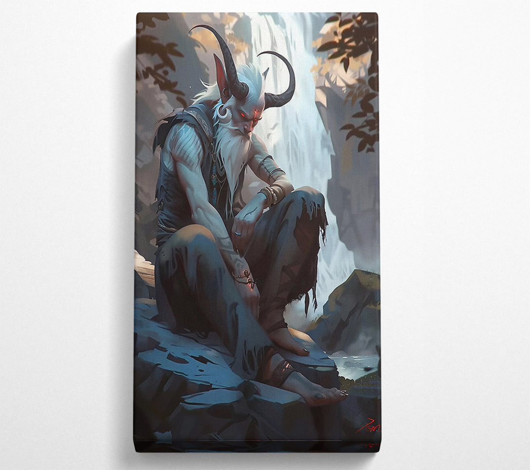  A Canvas Print of Azure Demon'S Lament Canvas Print