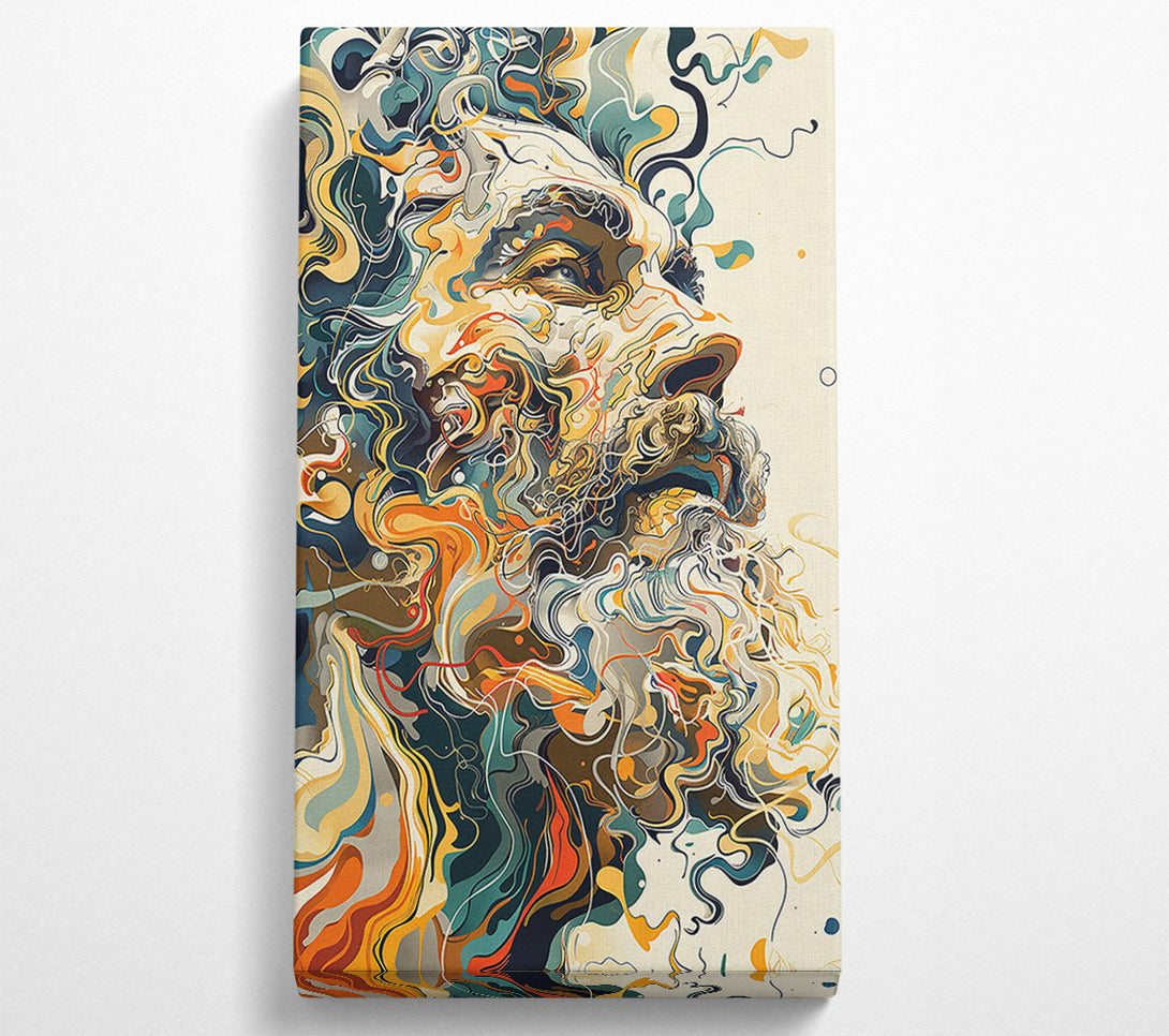  A Canvas Print of Golden Swirls Of Thought Canvas Wall Art