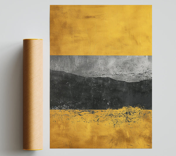 Golden Horizon Landscape Poster