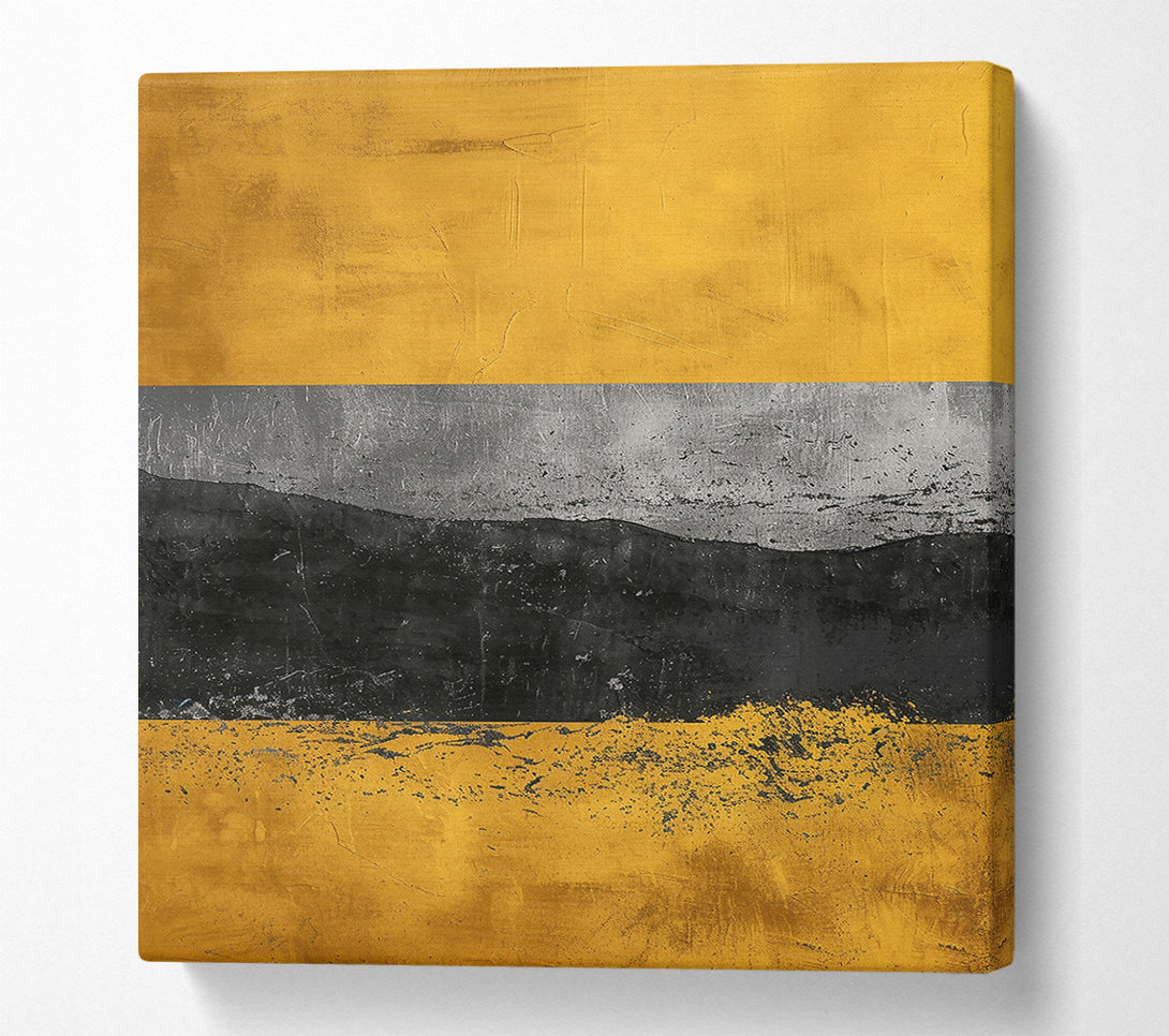 A Canvas Print of Golden Horizon Landscape Canvas Wall Art