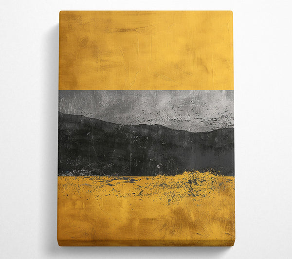  A Canvas Print of Golden Horizon Landscape Canvas Wall Art
