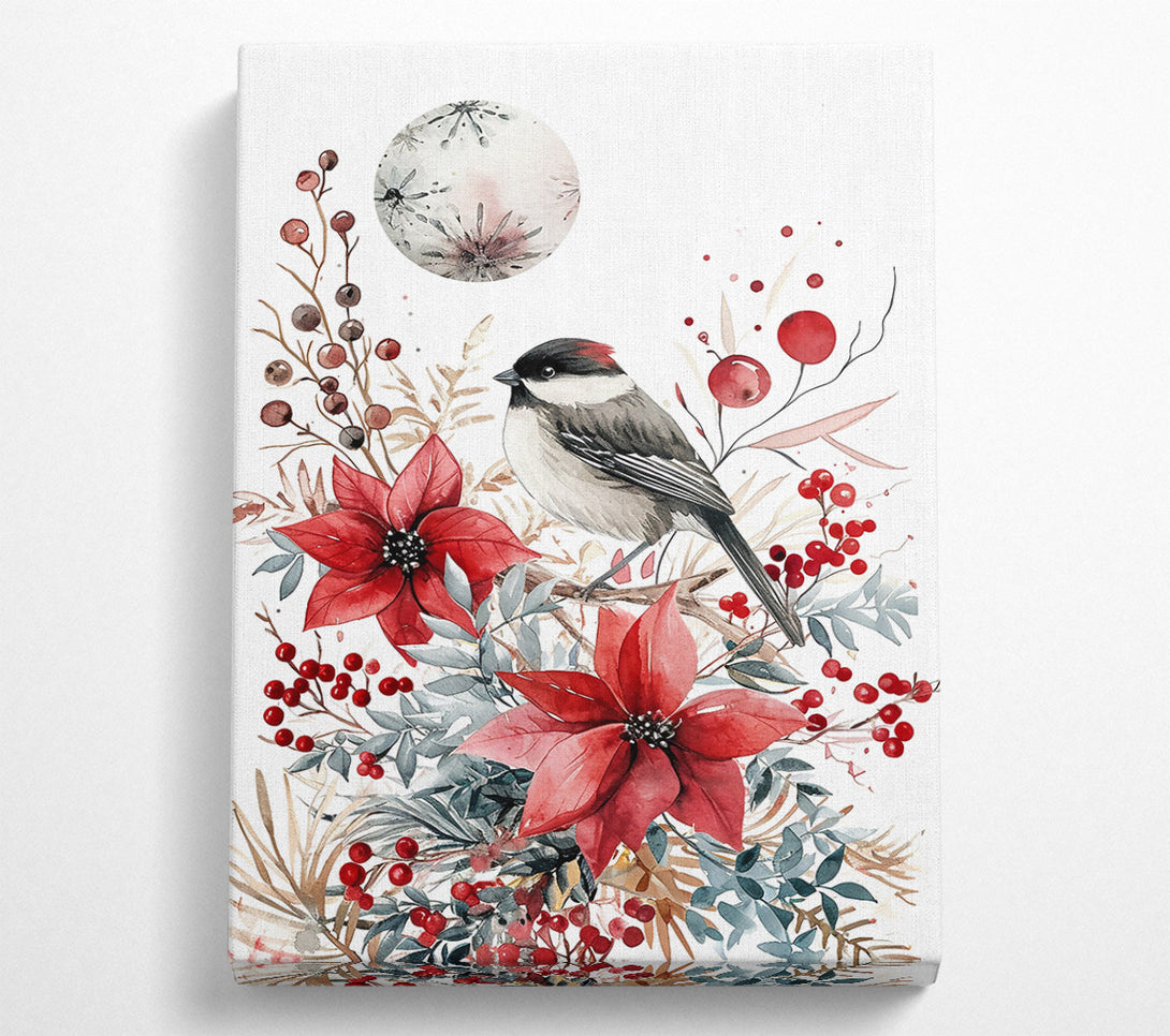  A Canvas Print of Crimson Winter Song Canvas Art