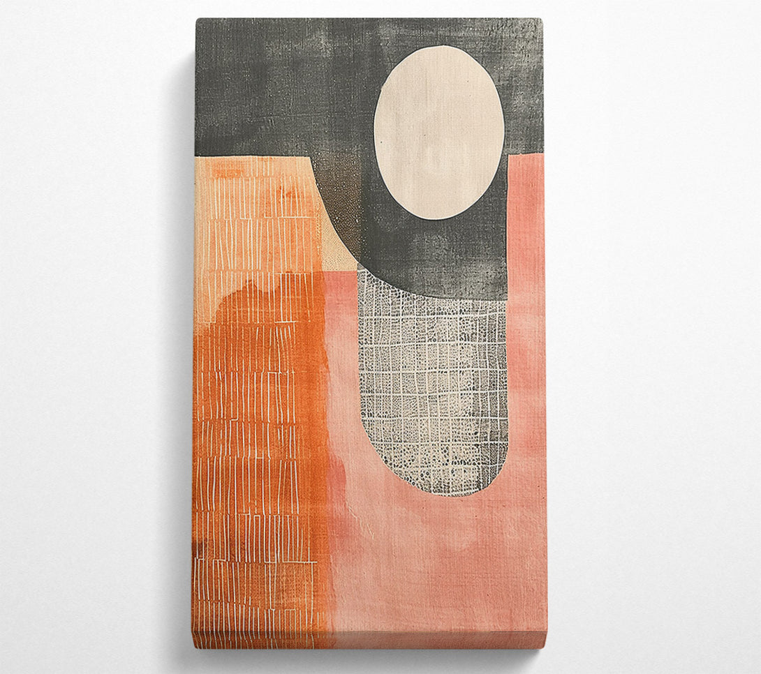  A Canvas Print of Pink And Black Grid Canvas Print