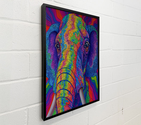 Blue Mosaic Elephant