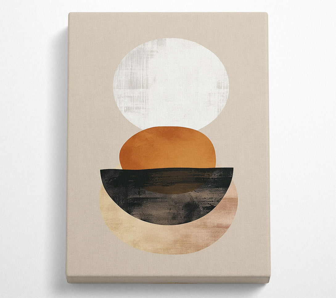  A Canvas Print of Terracotta Balanced Forms Canvas Print