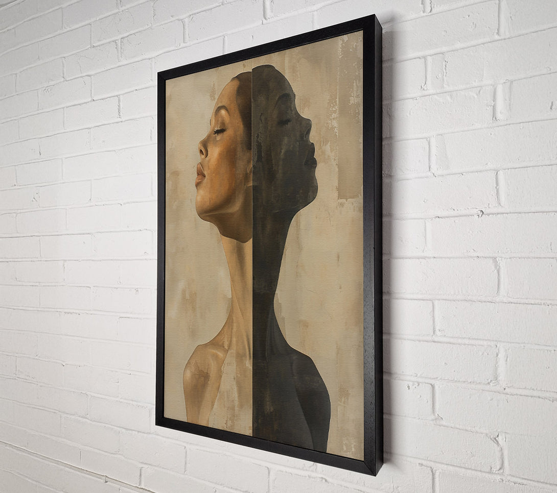  A Canvas Print of The Beige Divide Canvas Art