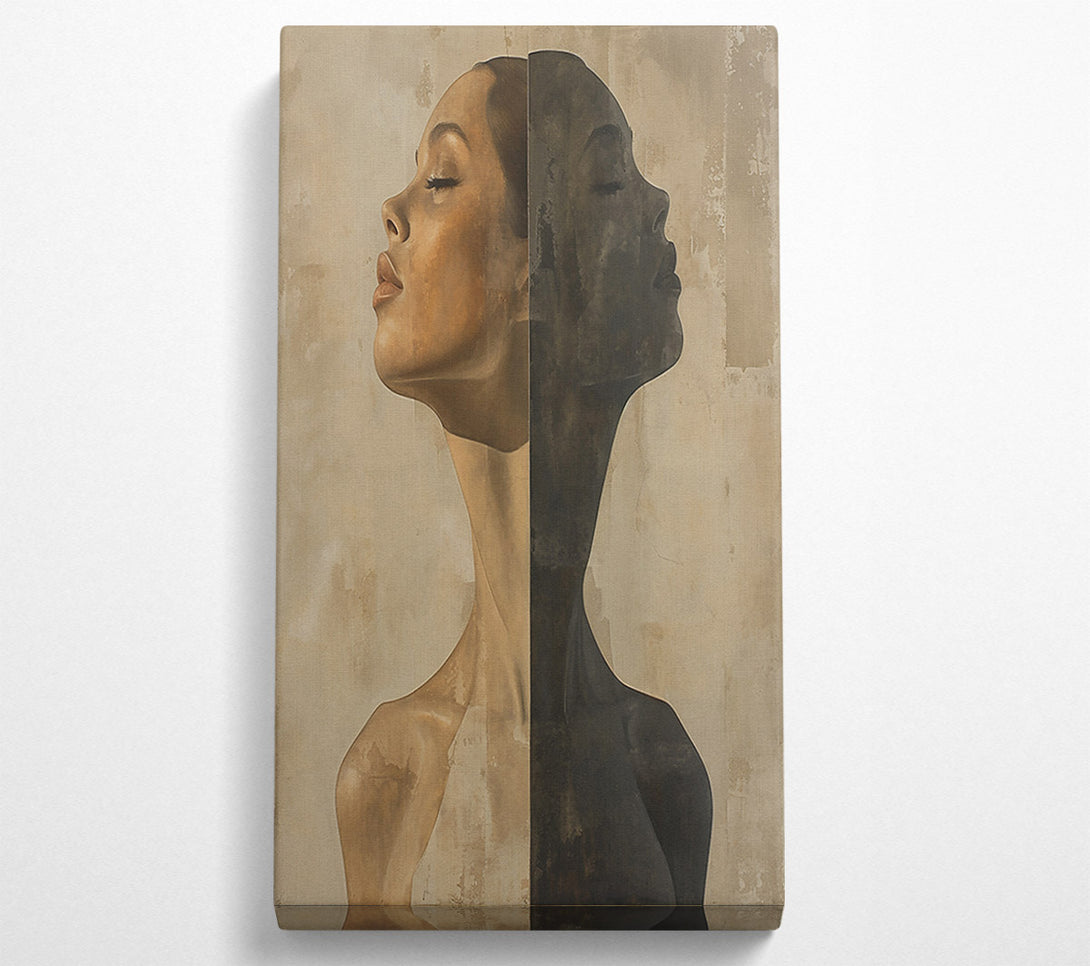  A Canvas Print of The Beige Divide Canvas Art