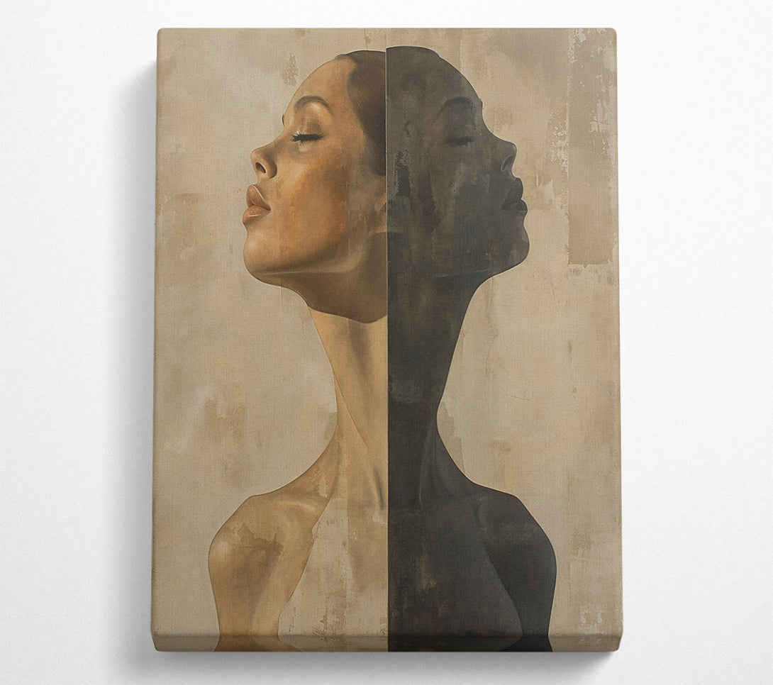  A Canvas Print of The Beige Divide Canvas Art