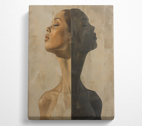  A Canvas Print of The Beige Divide Canvas Art