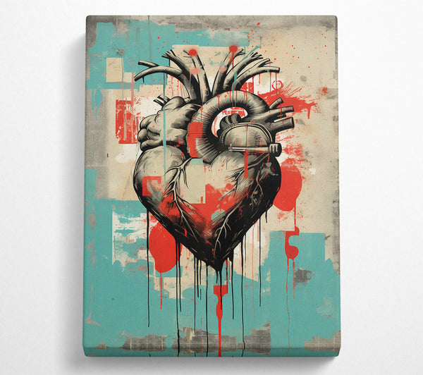  A Canvas Print of Heart Machine Canvas Print