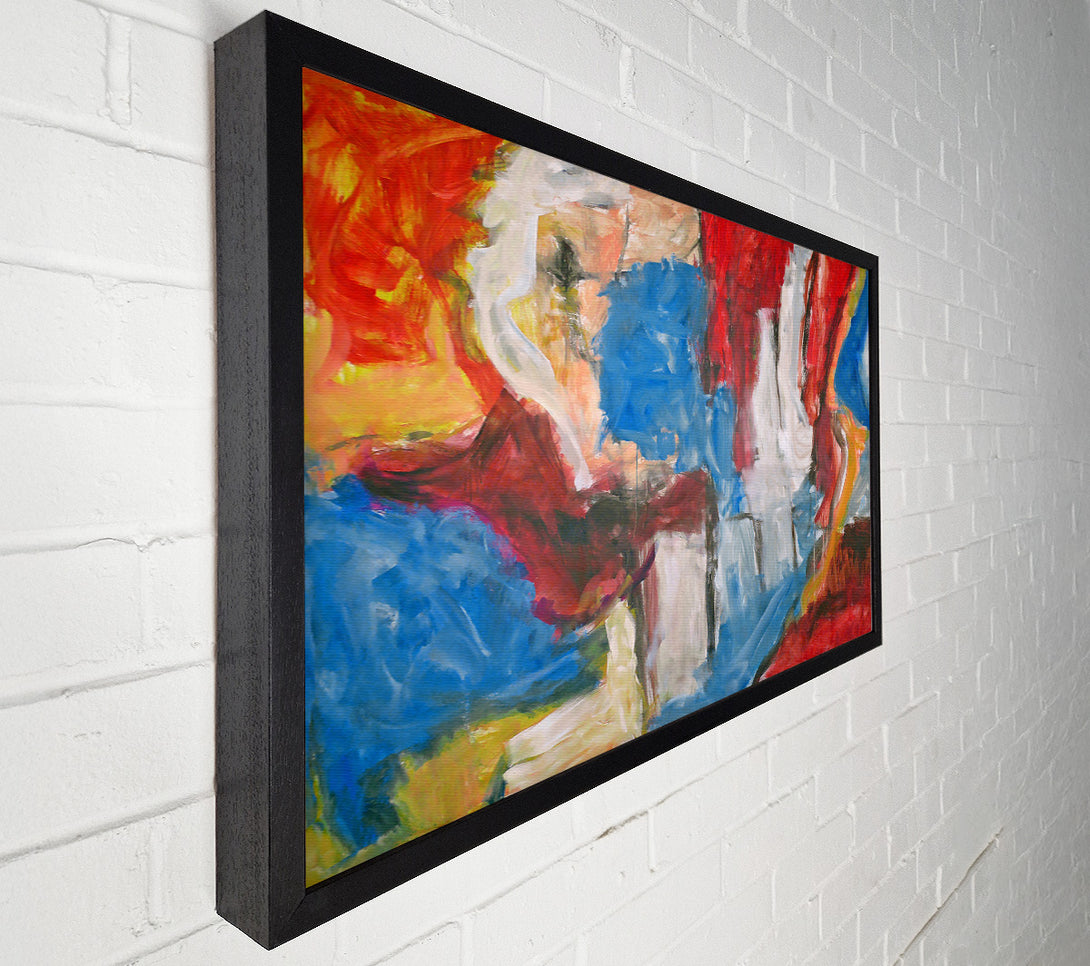 A Canvas Print of Azure Swirl Canvas Wall Art