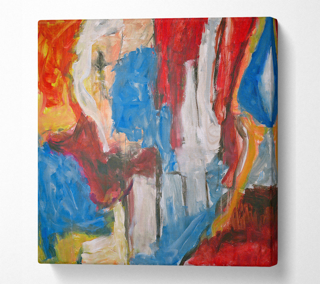  A Canvas Print of Azure Swirl Canvas Wall Art
