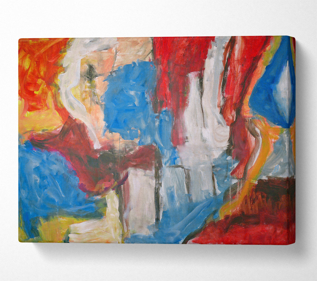  A Canvas Print of Azure Swirl Canvas Wall Art