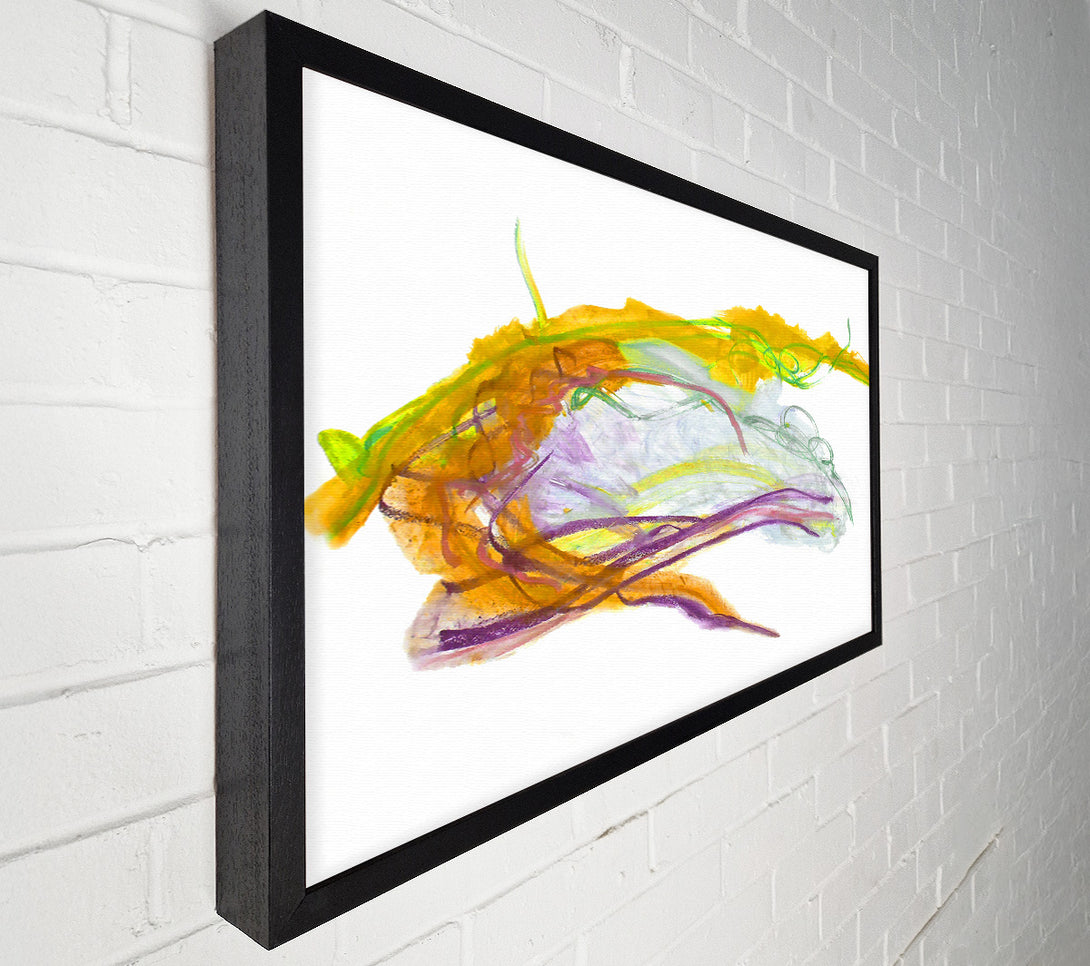  A Canvas Print of Golden Swirls And Lines Canvas Art