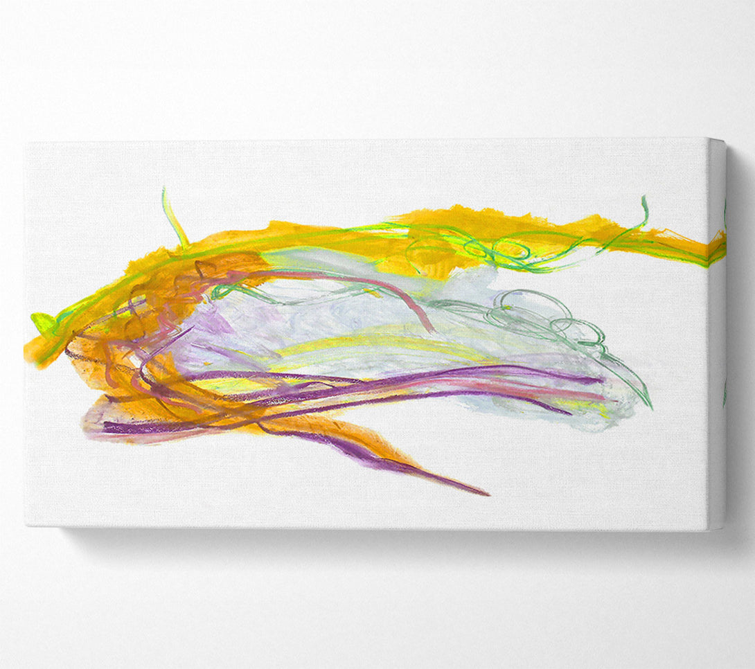  A Canvas Print of Golden Swirls And Lines Canvas Art