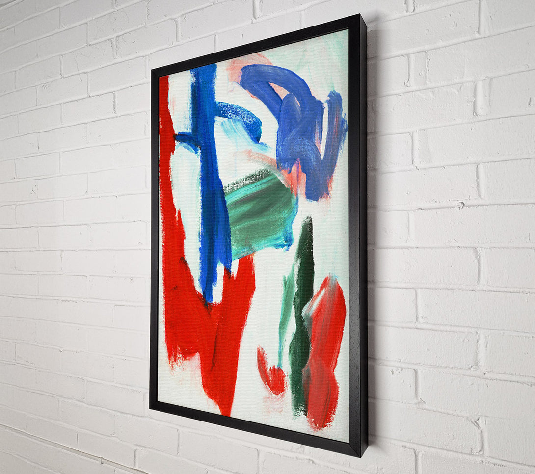 A Canvas Print of Crimson Dance Of Lines Canvas Wall Art