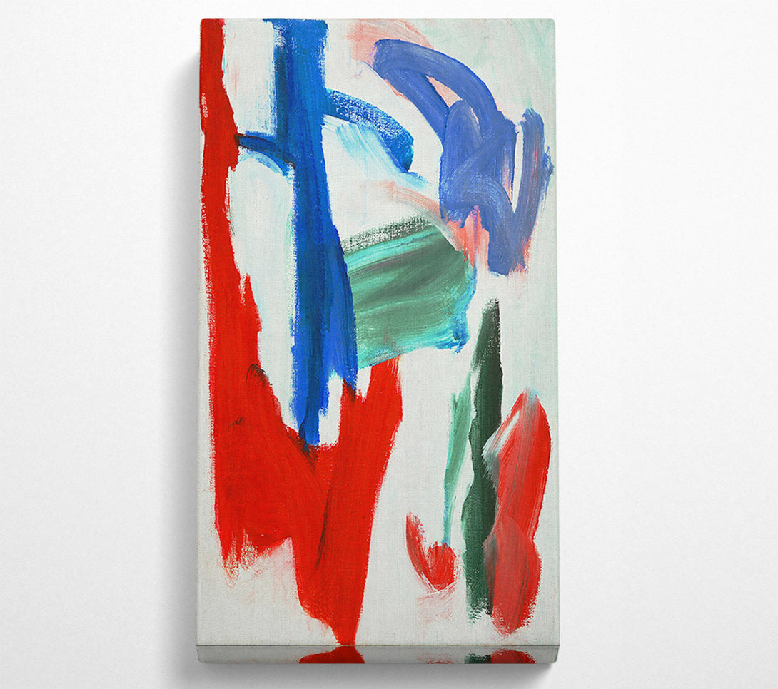  A Canvas Print of Crimson Dance Of Lines Canvas Wall Art