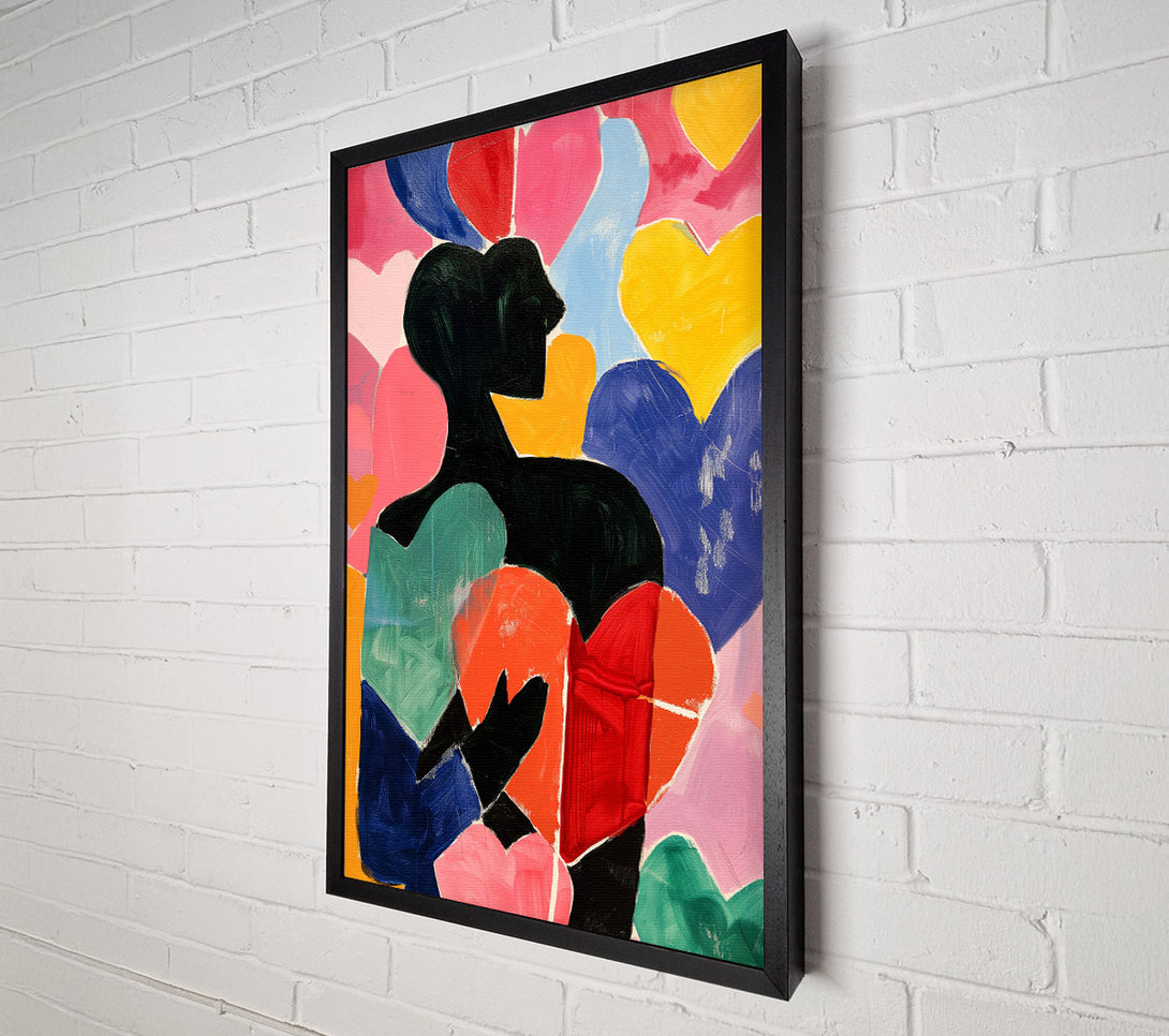  A Canvas Print of Hearts And Shapes Canvas Art