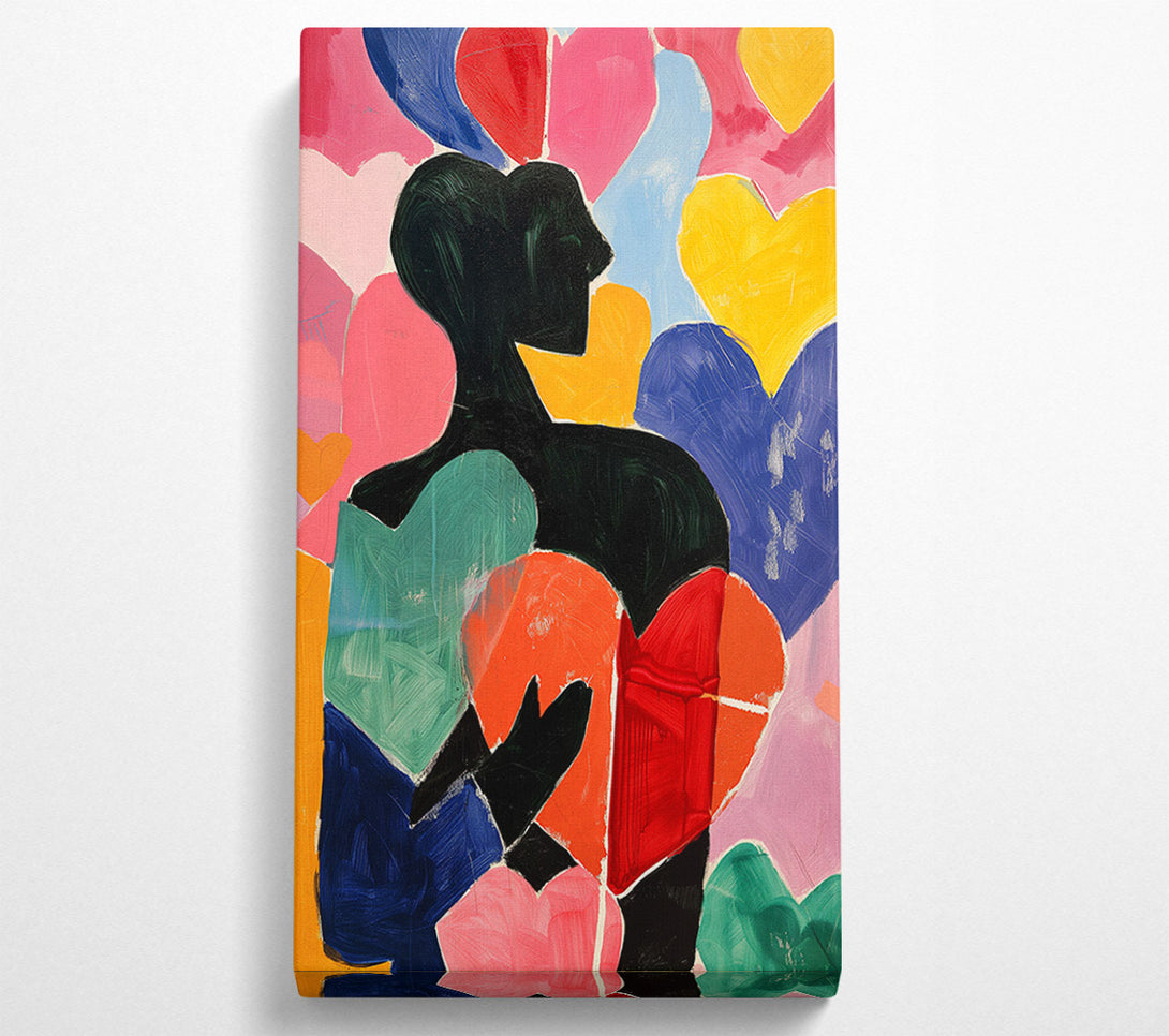  A Canvas Print of Hearts And Shapes Canvas Art