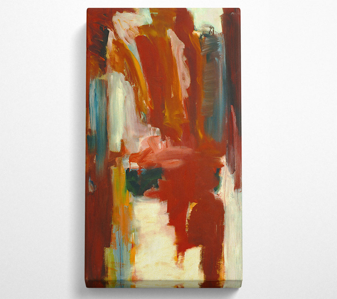  A Canvas Print of Crimson And Grey Strokes Canvas Art