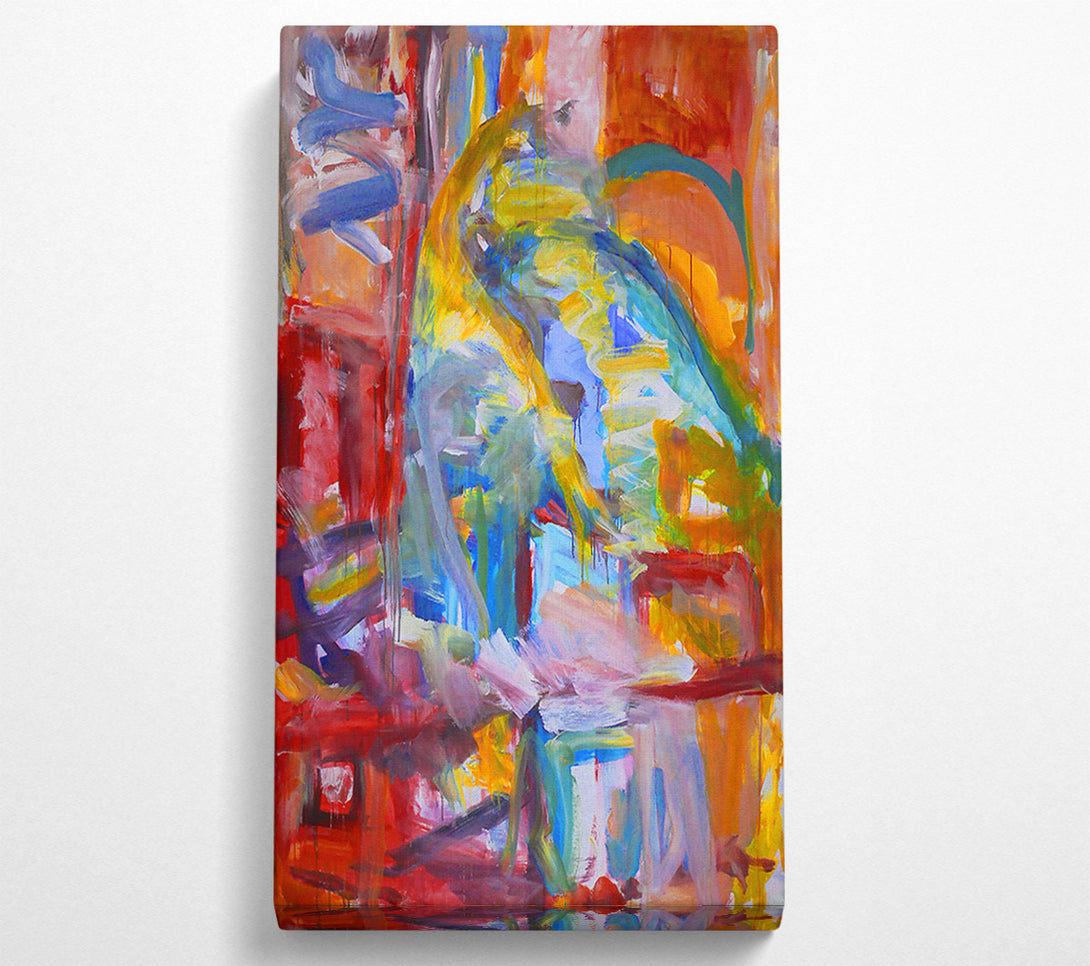  A Canvas Print of Red And Blue Drips Canvas Print