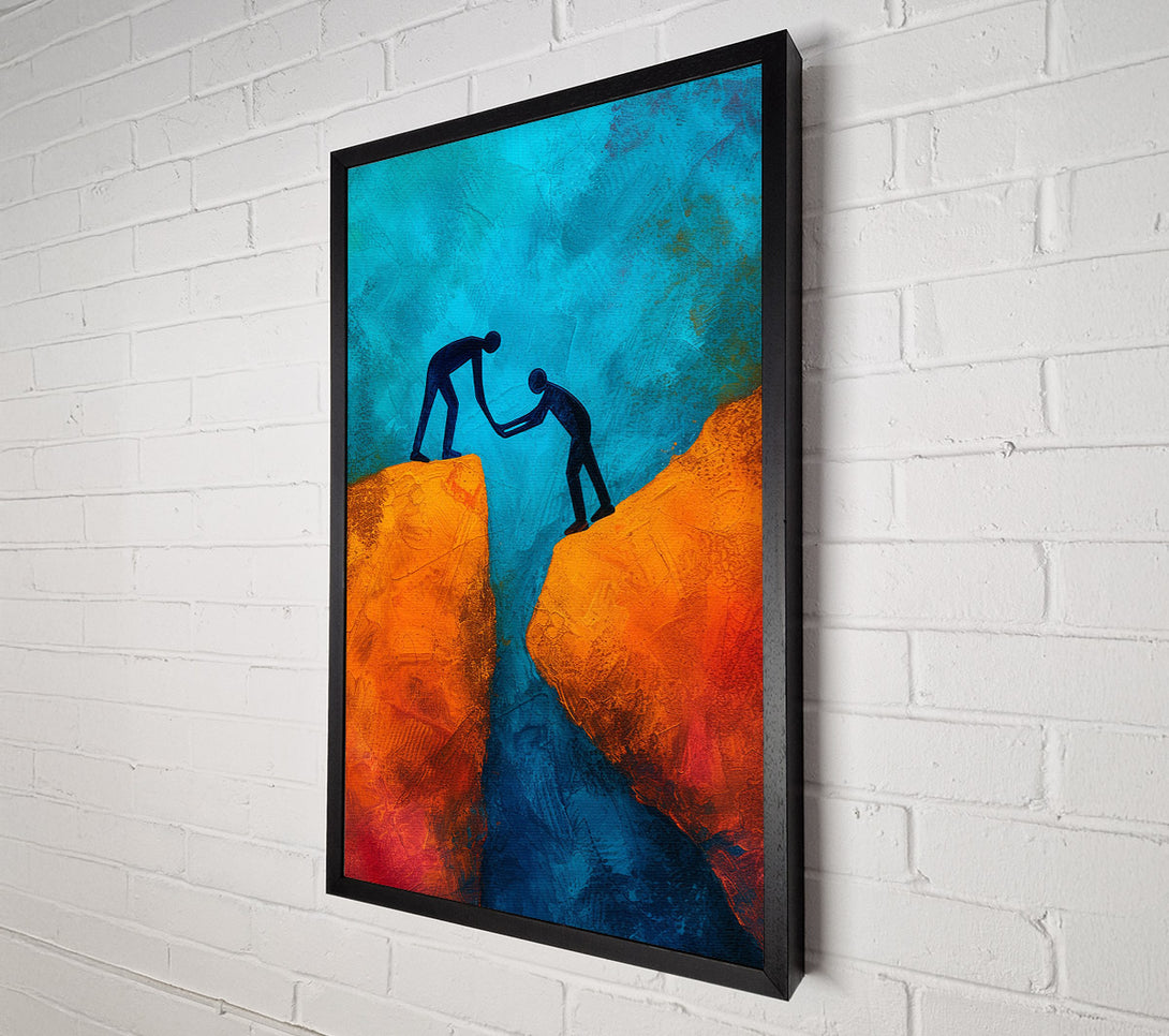  A Canvas Print of Helping Hand Canvas Print