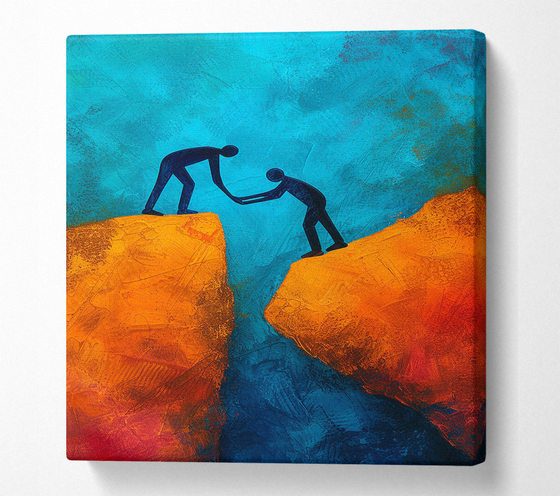  A Canvas Print of Helping Hand Canvas Print