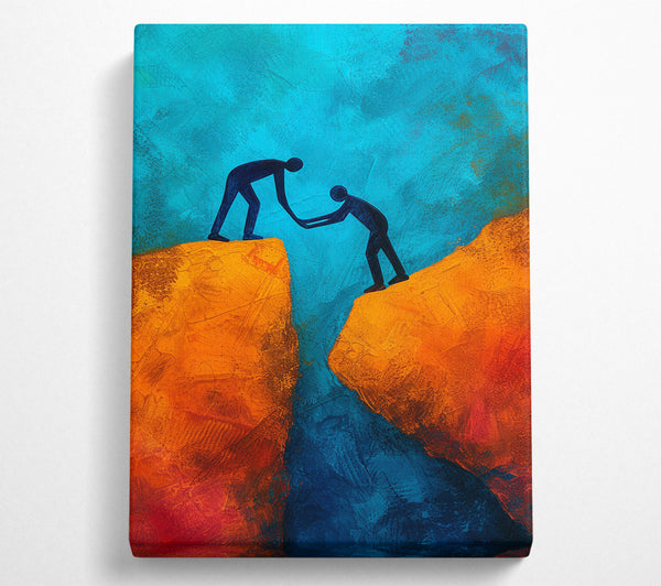 A Canvas Print of Helping Hand Canvas Print