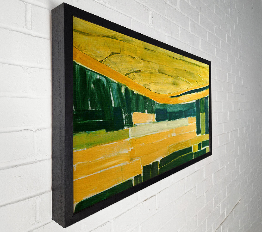  A Canvas Print of Golden Green Layers Canvas Print