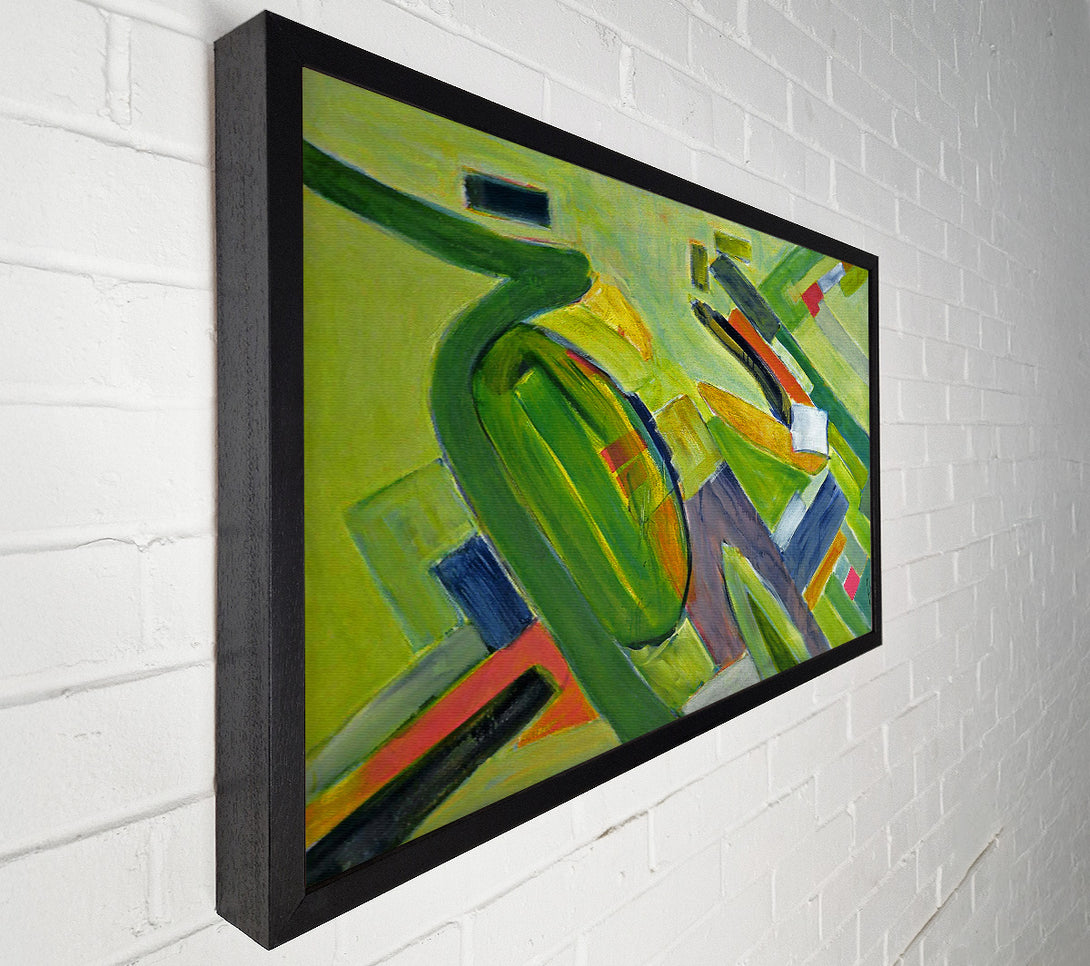  A Canvas Print of Green Field Abstractions Canvas Wall Art