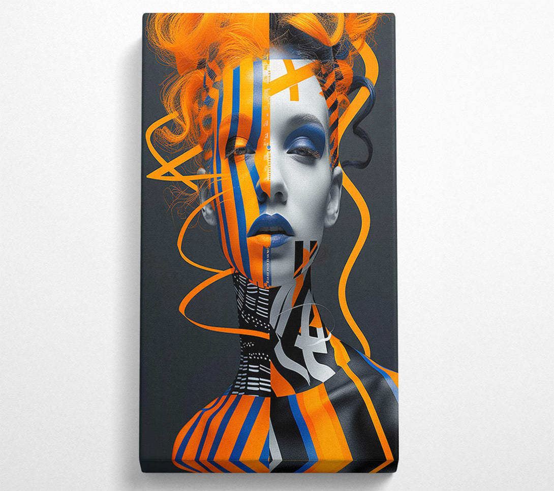  A Canvas Print of High Fashion Face Paint Canvas Print