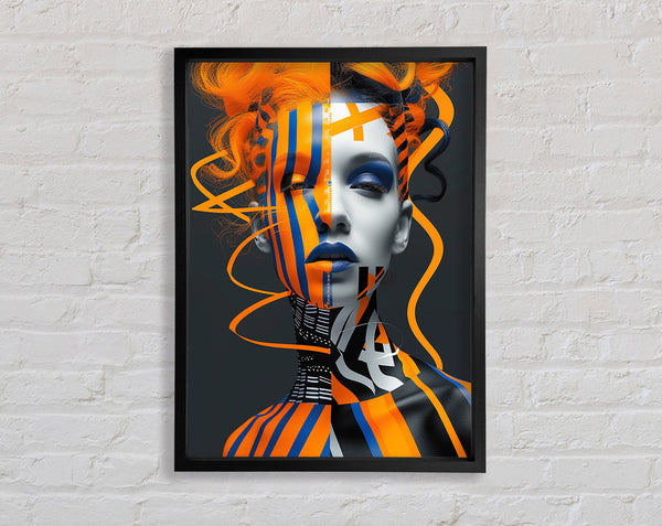 High Fashion Face Paint Framed Print