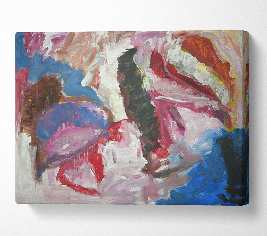  A Canvas Print of Pink And Blue Abstract Canvas Art