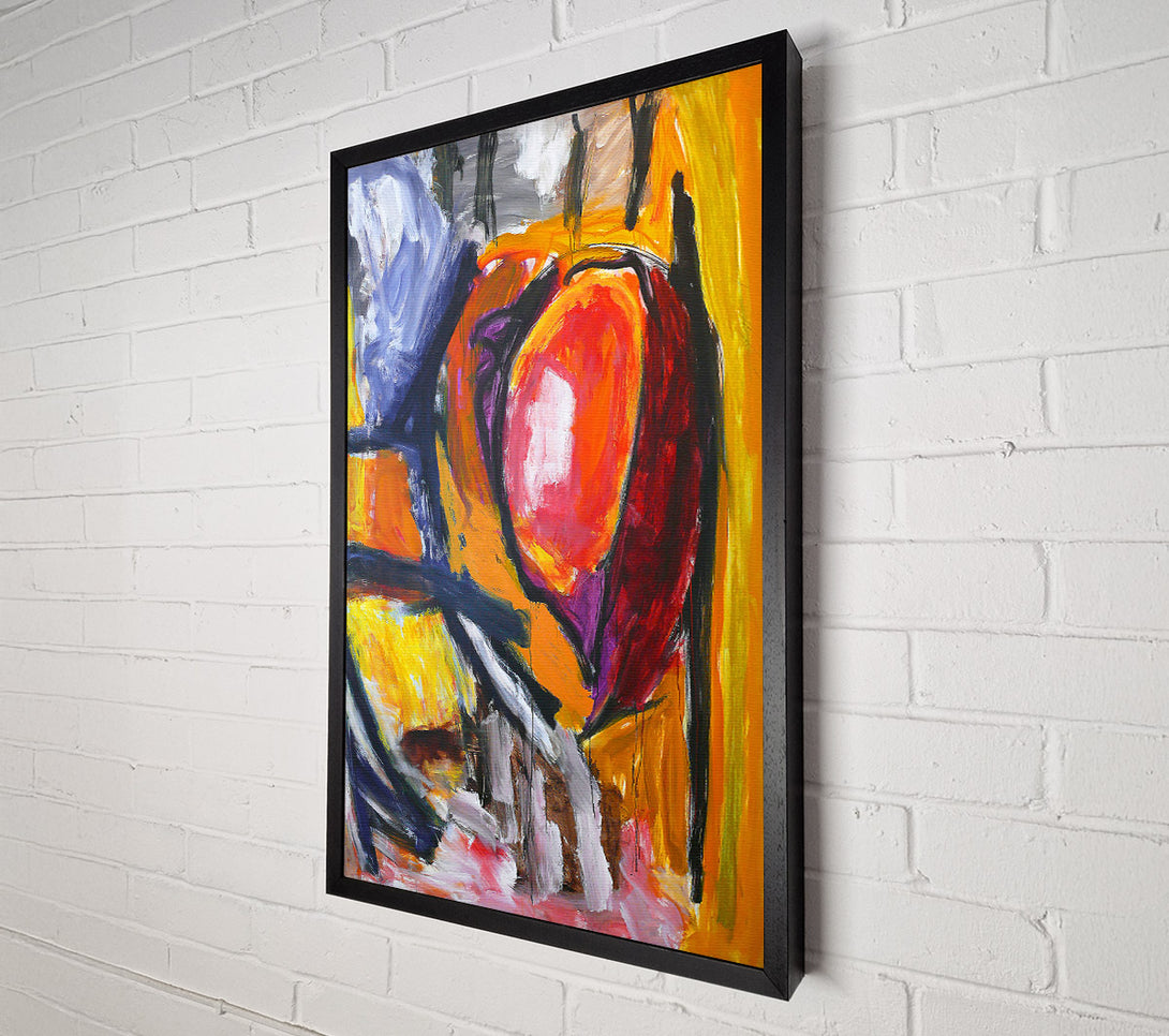  A Canvas Print of The Orange Embrace Canvas Wall Art