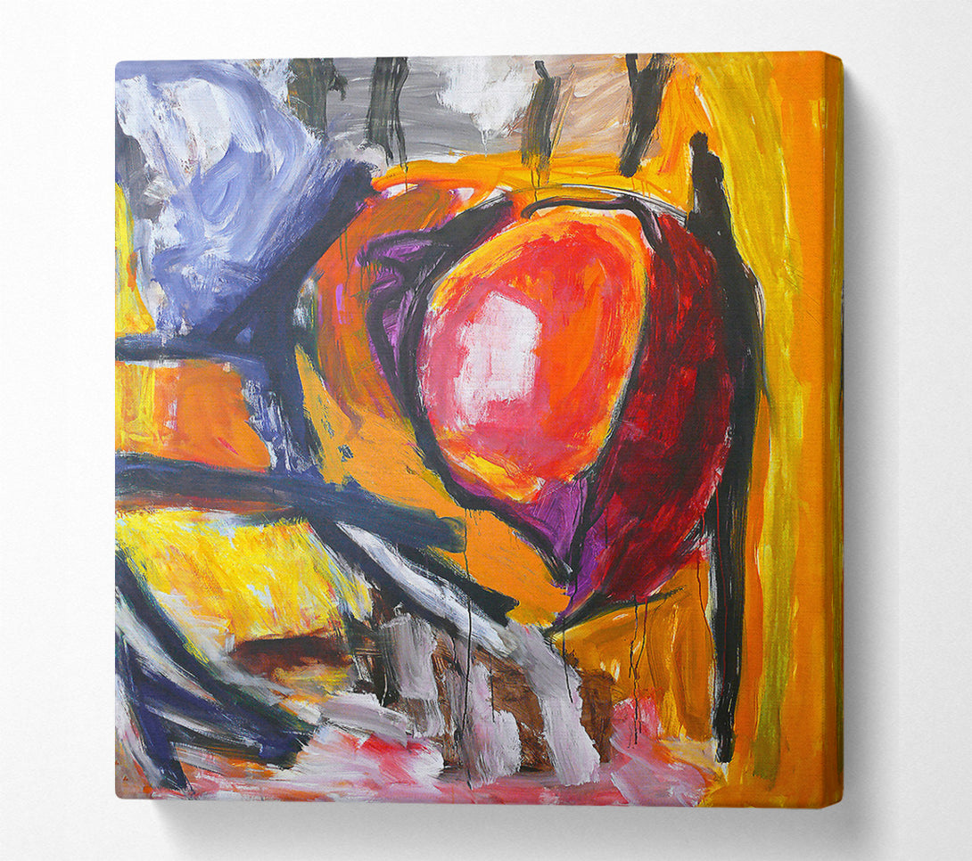  A Canvas Print of The Orange Embrace Canvas Wall Art