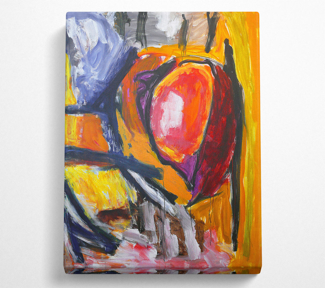  A Canvas Print of The Orange Embrace Canvas Wall Art