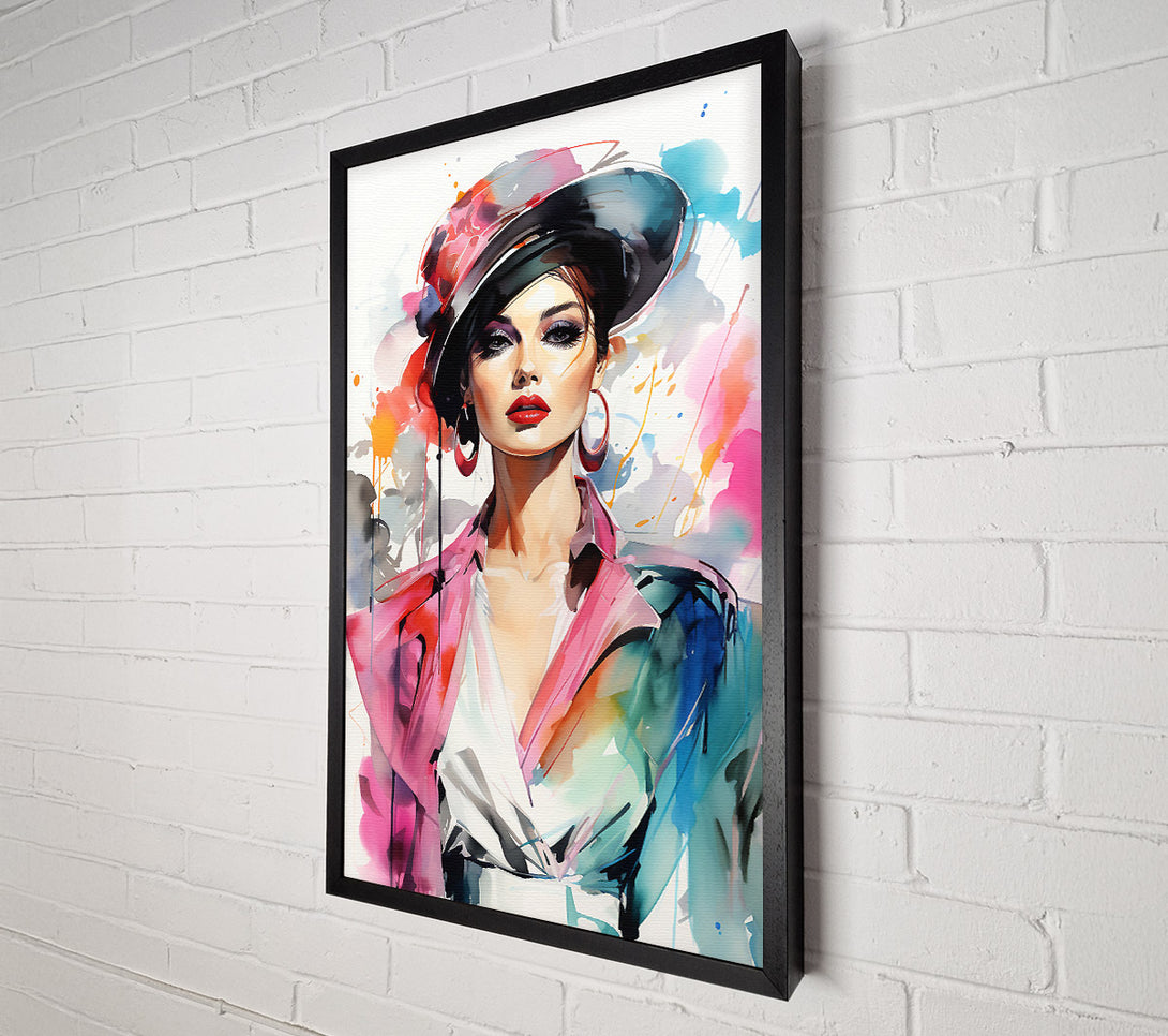  A Canvas Print of High Fashion Lady Canvas Art