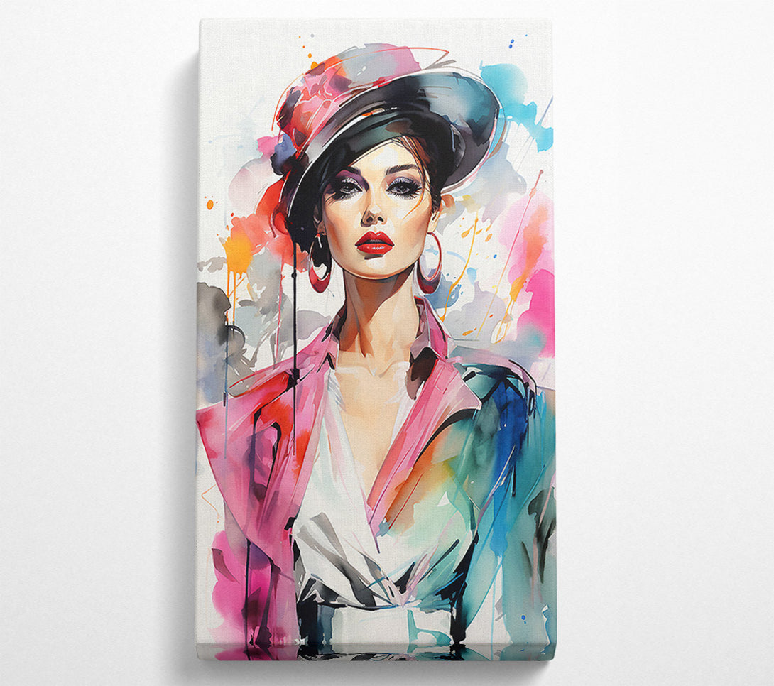  A Canvas Print of High Fashion Lady Canvas Art
