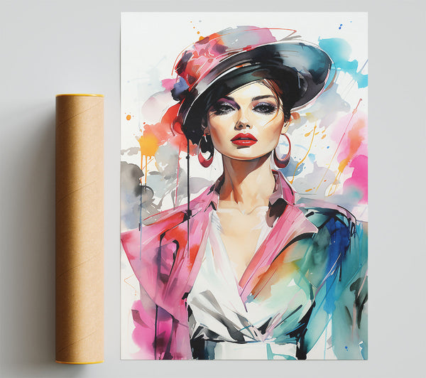 High Fashion Lady Giclee Print