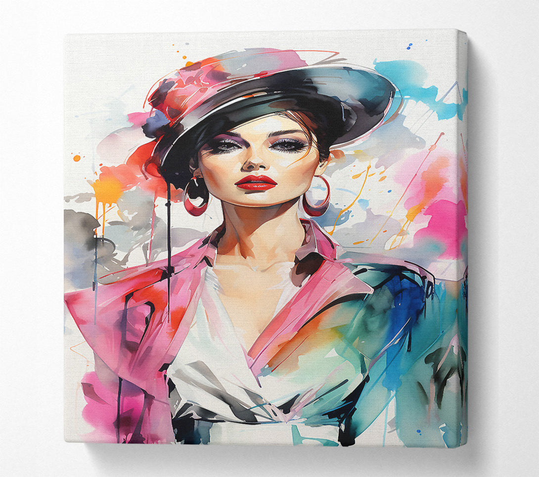  A Canvas Print of High Fashion Lady Canvas Art