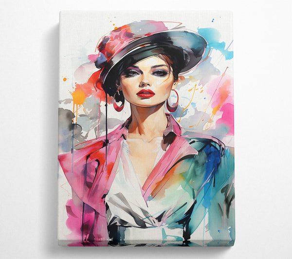  A Canvas Print of High Fashion Lady Canvas Art