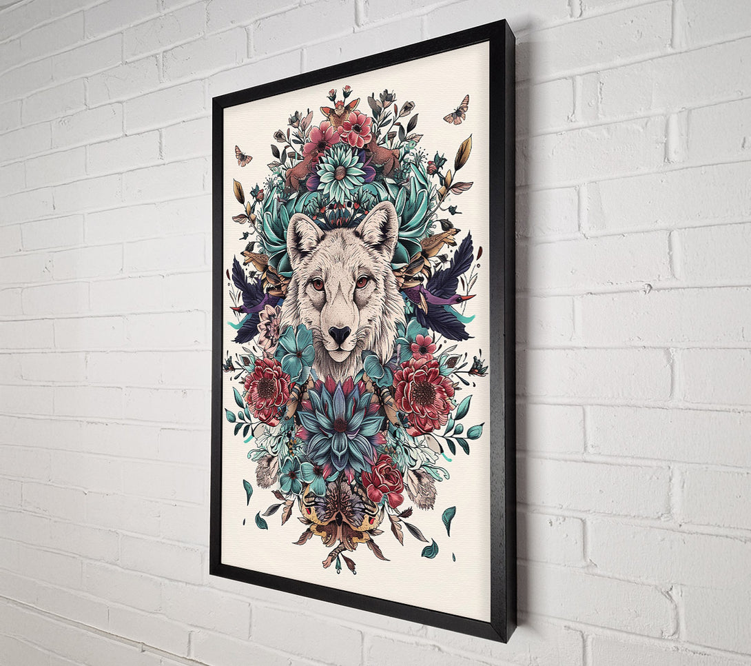  A Canvas Print of Crimson Wolf Bloom Canvas Art