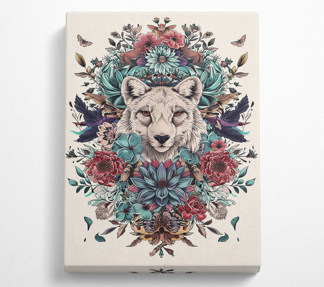  A Canvas Print of Crimson Wolf Bloom Canvas Art