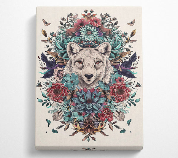  A Canvas Print of Crimson Wolf Bloom Canvas Art