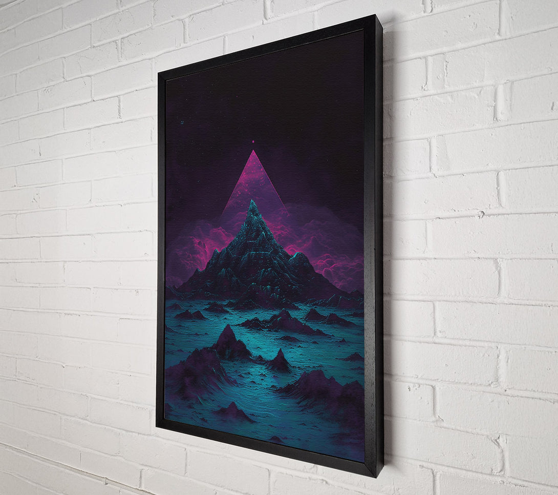  A Canvas Print of Pink Glow Mountain Canvas Print