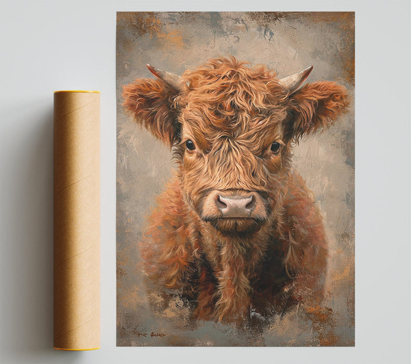 Highland Cow Art Print