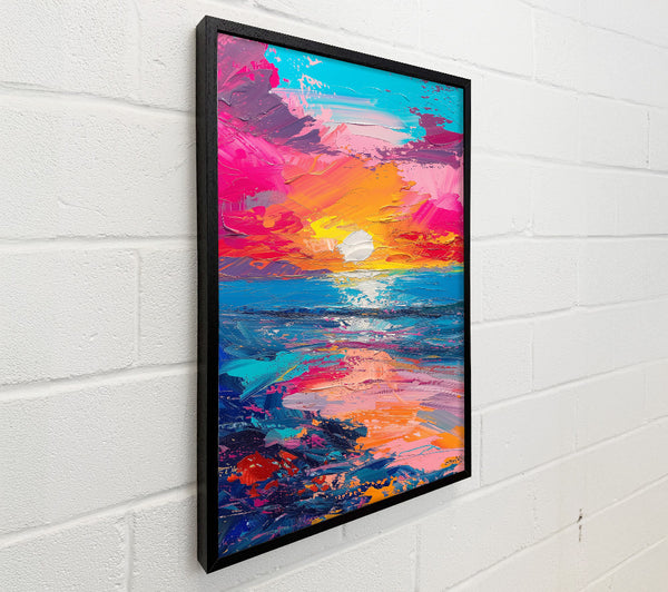 Pink And Blue Sunset