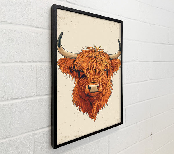 Highland Cow Sketch