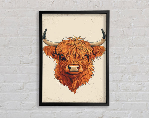 Highland Cow Sketch
