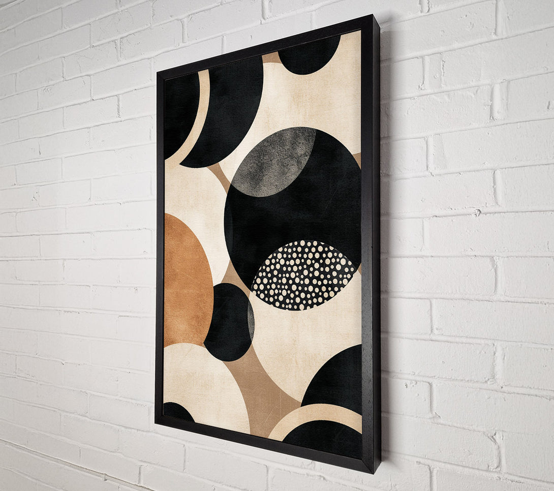  A Canvas Print of Tan Circle Symphony Canvas Print
